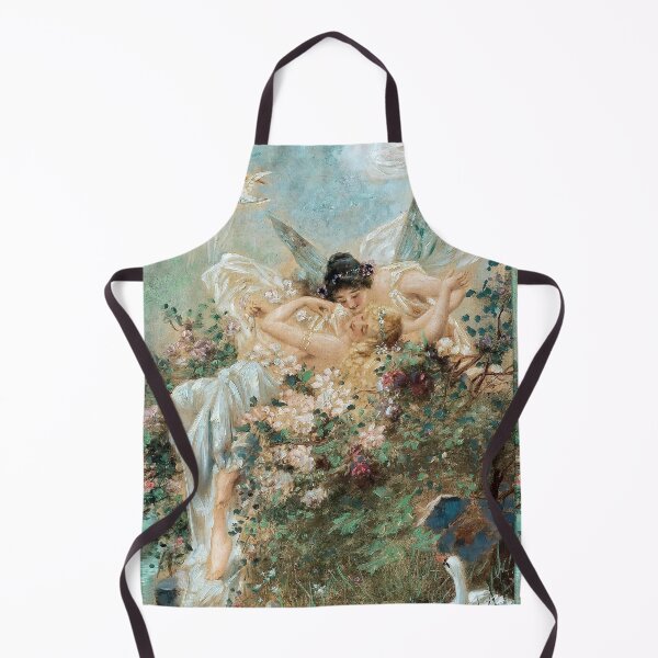 Item preview, Two Fairies Embracing in a Landscape with a Swan | Lesbian Art designed and sold by ashleykc9.