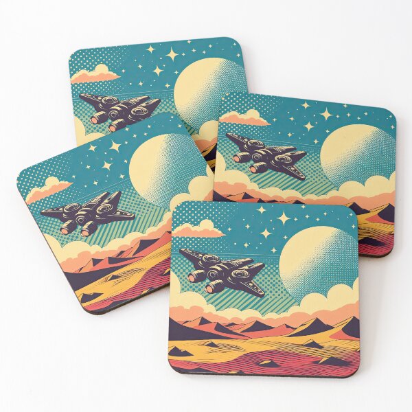 Item preview, Spaceship Pop Art Style designed and sold by artofuniverse.