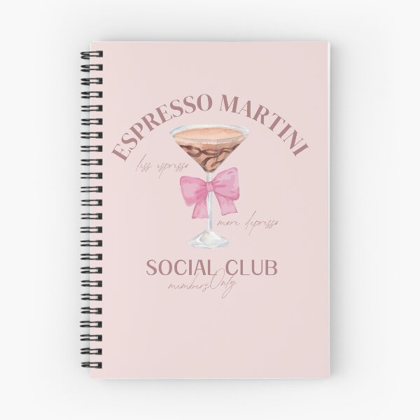 Item preview, Espresso Martini - Social Club Funny T-Shirt Pink Bow | Unique Design for Cocktail Lovers  designed and sold by DeeTeezDesign.
