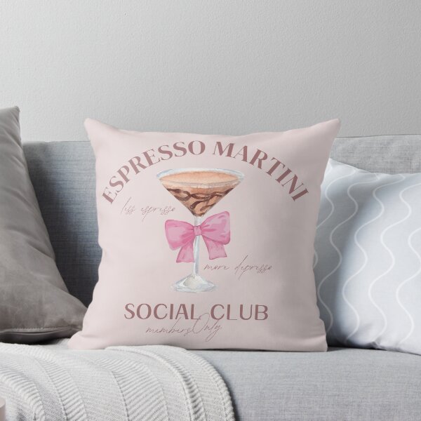 Item preview, Espresso Martini - Social Club Funny T-Shirt Pink Bow | Unique Design for Cocktail Lovers  designed and sold by DeeTeezDesign.
