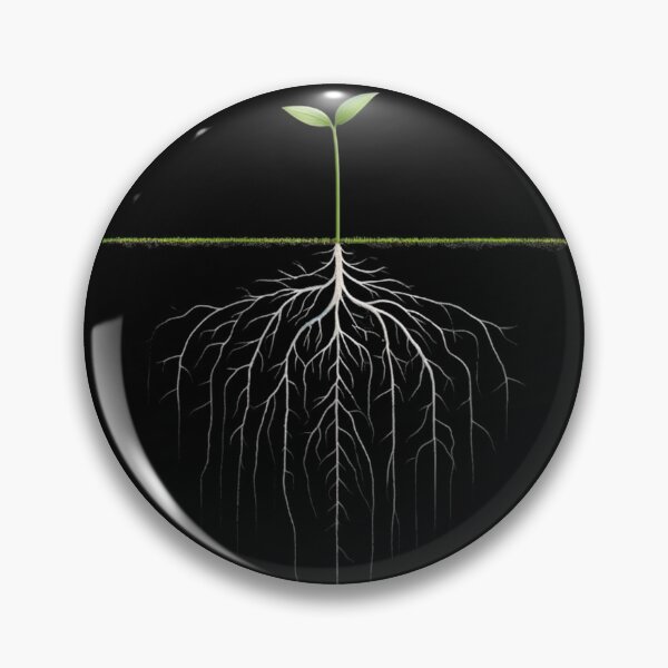 Item preview, Small Green Plant with Visible Roots designed and sold by Blink Art Studio.