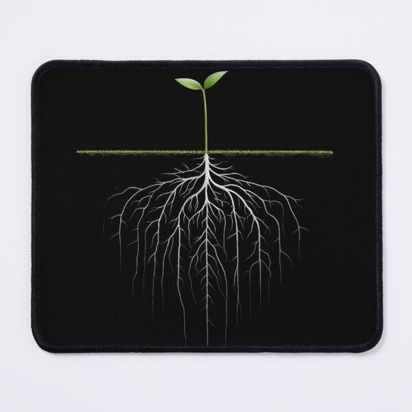 Item preview, Small Green Plant with Visible Roots designed and sold by Blink Art Studio.