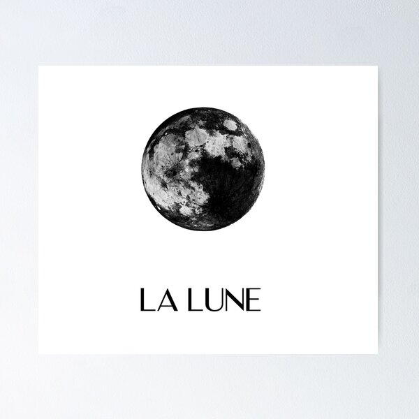 Aperçu de l'œuvre La lune monochrome créée et vendue par RoseAesthetic.