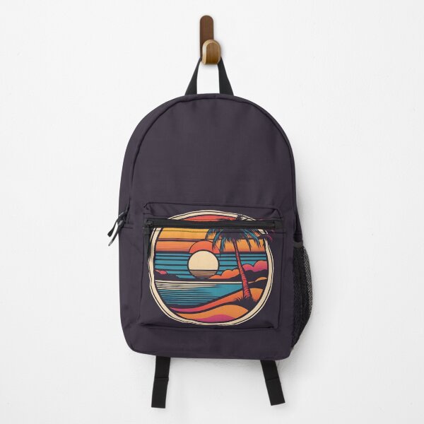 Item preview, Palm Tree Retro 80s Sunset Beach designed and sold by BigKingMonkey.
