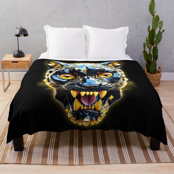 Item preview, The head of the Black Panther adorned with yellow zirconia designed and sold by CamillaCreation.
