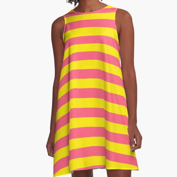 Item preview, Yellow Pink Stripes designed and sold by PatternTitan.