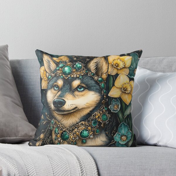 Item preview, Black Shiba With Gems designed and sold by Nocturne  Paws.