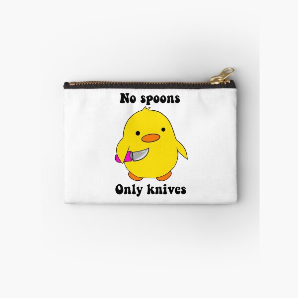 Item preview, No Spoons, Only Knives Duck designed and sold by annhuntdesign.