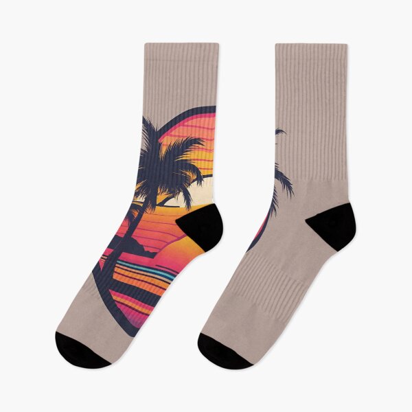 Item preview, Palm Tree Retro 80s Sunset Beach designed and sold by BigKingMonkey.