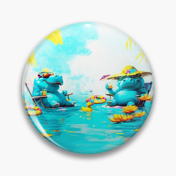 Item preview, Hippo Pool Party designed and sold by ACAFUCA.