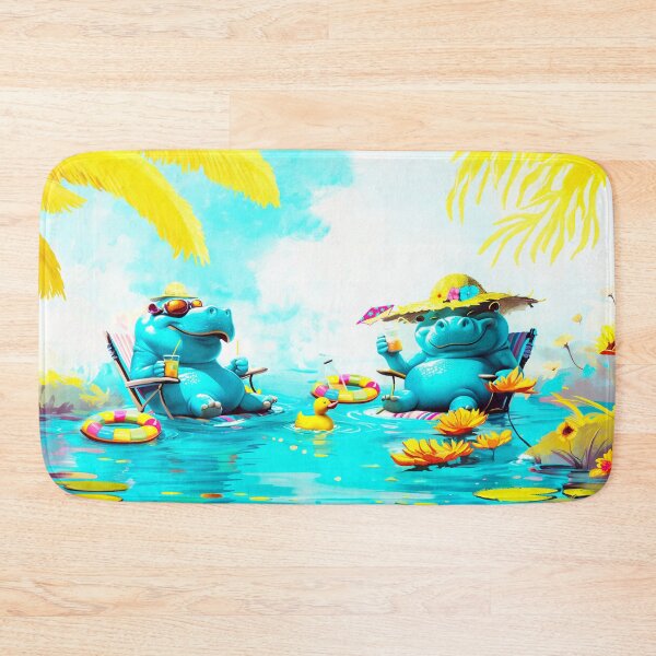 Item preview, Hippo Pool Party designed and sold by ACAFUCA.