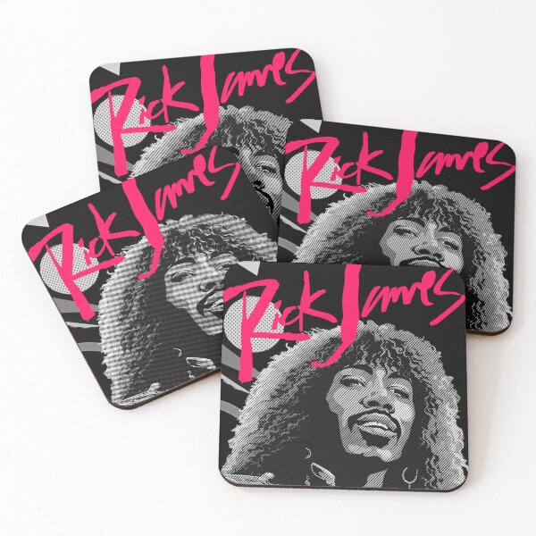 Item preview, RICK JAMES 80S STYLE BLACK BACKGROUND designed and sold by DiscoDiscoMx.