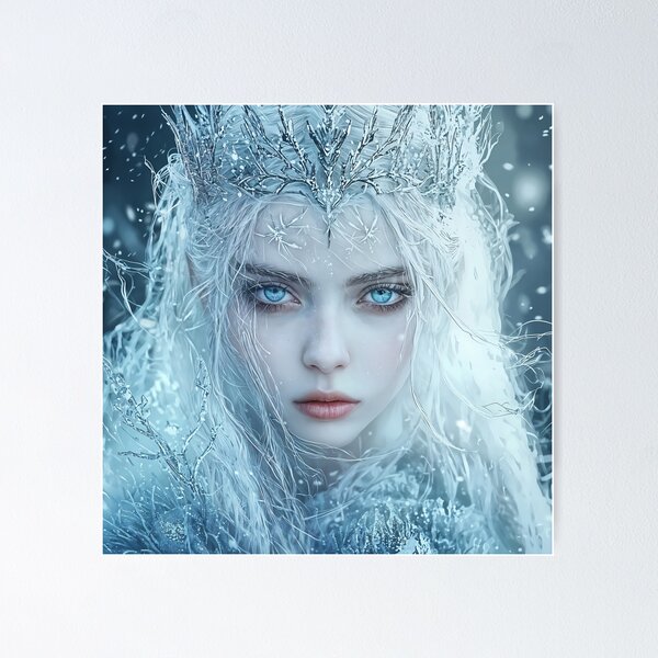 Item preview, Queen of the Winter Realms: An Enchanting Ice Sovereign designed and sold by oanaunciuleanu.