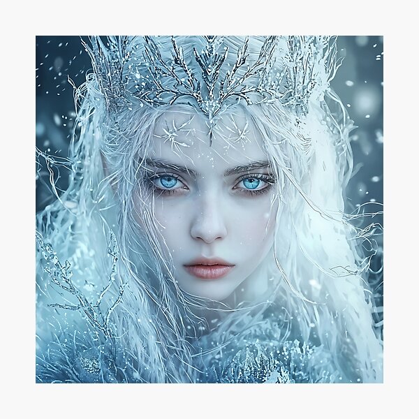 Item preview, Queen of the Winter Realms: An Enchanting Ice Sovereign designed and sold by oanaunciuleanu.