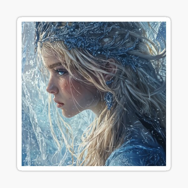 Item preview, Queen of the Winter Realms: An Enchanting Ice Sovereign designed and sold by oanaunciuleanu.