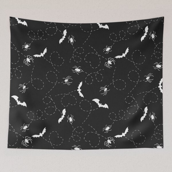 Item preview, spooky spiders and bats, halloween pattern designed and sold by in-leggings.
