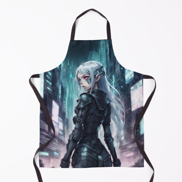 Item preview, Cyberpunk Anime Girl, Dark Digital Art, Distopia designed and sold by Burn-Ego.