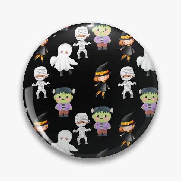 Item preview, spooky characters, halloween pattern designed and sold by in-leggings.