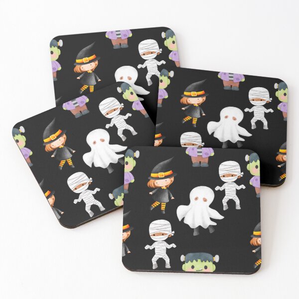 Item preview, spooky characters, halloween pattern designed and sold by in-leggings.