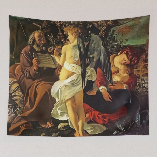Item preview, Angel serenades Mary and Joseph designed and sold by jamiestarr.