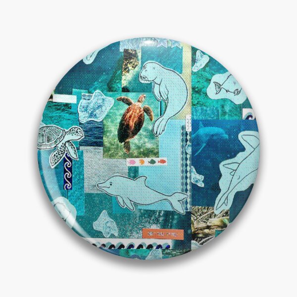 Item preview, Aquatic Creature Collage designed and sold by unrealisticmess.