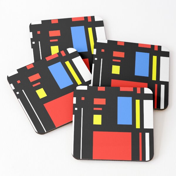 Item preview, Modern Mondrian Mode  by Jenny Meehan designed and sold by Jenny Meehan Art Prints and Patterns  .