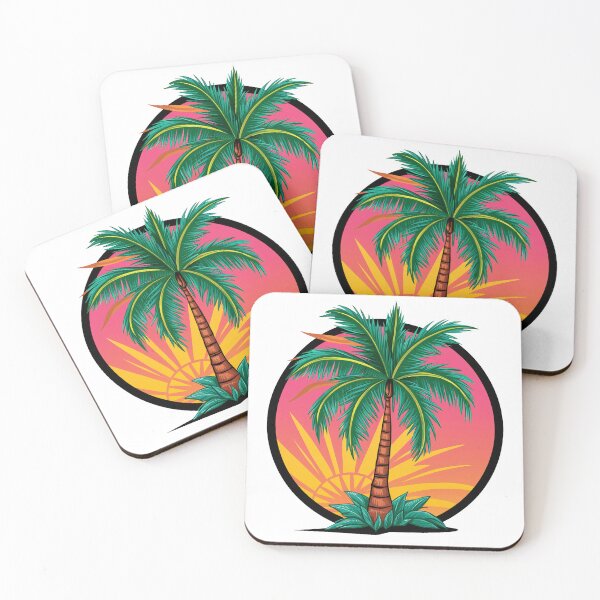 Item preview, Tropical Palm At Sunset - Holiday Motif designed and sold by MrERNST.