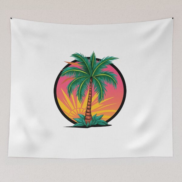 Item preview, Tropical Palm At Sunset - Holiday Motif designed and sold by MrERNST.