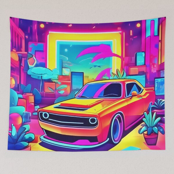 Item preview, Neon Dream Car Escape designed and sold by Health And Fitness Posts e-Store.