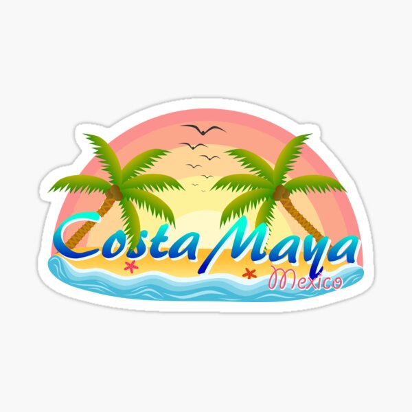 Aperçu de l'œuvre Plage de Costa Maya, Mexique, ambiance estivale au coucher du soleil créée et vendue par ArtNoveltee.
