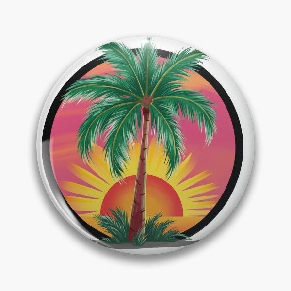 Item preview, Tropical Palm At Sunset - Holiday Motif designed and sold by MrERNST.