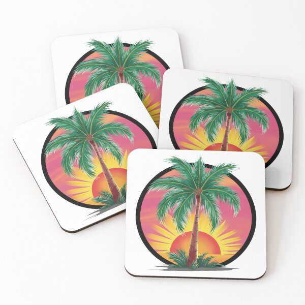 Item preview, Tropical Palm At Sunset - Holiday Motif designed and sold by MrERNST.