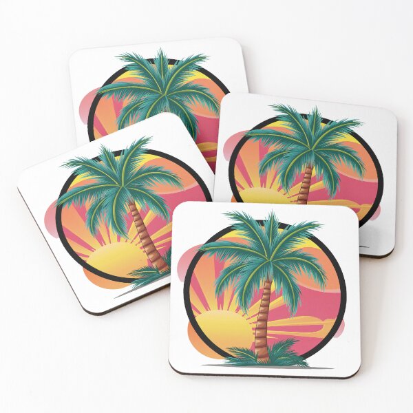 Item preview, Tropical Palm At Sunset - Holiday Motif designed and sold by MrERNST.