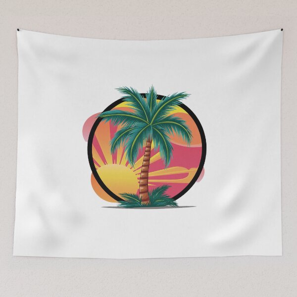 Item preview, Tropical Palm At Sunset - Holiday Motif designed and sold by MrERNST.