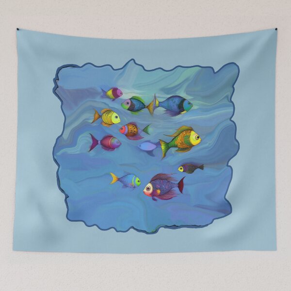 Item preview, Beach Decor Style Boho Fish Home Decor and Art Bohemian Vibes 3 of 4 designed and sold by Beachy.