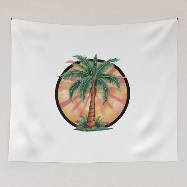 Item preview, Tropical Palm At Sunset - Holiday Motif designed and sold by MrERNST.