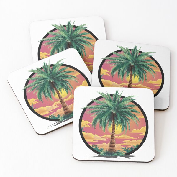Item preview, Tropical Palm At Sunset - Holiday Motif designed and sold by MrERNST.