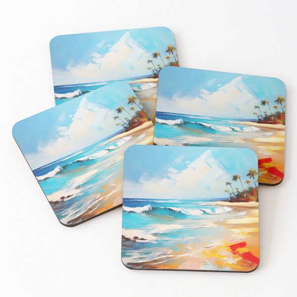 Item preview, Abstract Beach, Tropical Coast Art designed and sold by EnchantedWishes.