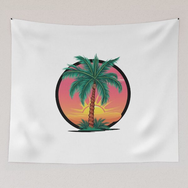Item preview, Tropical Palm At Sunset - Holiday Motif designed and sold by MrERNST.
