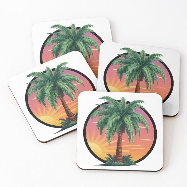 Item preview, Tropical Palm At Sunset - Holiday Motif designed and sold by MrERNST.
