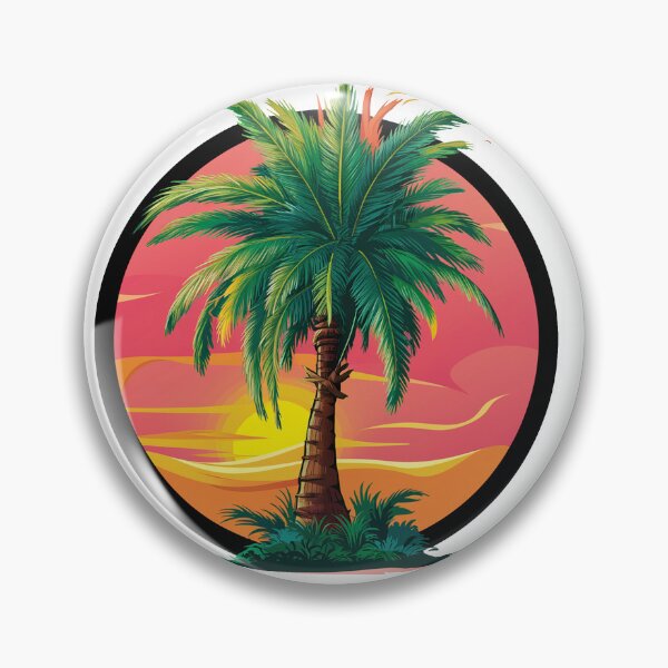 Item preview, Tropical Palm At Sunset - Holiday Motif designed and sold by MrERNST.