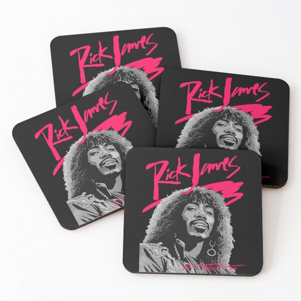 Item preview, RICK JAMES 80S STYLE BLACK BACKGROUND designed and sold by DiscoDiscoMx.