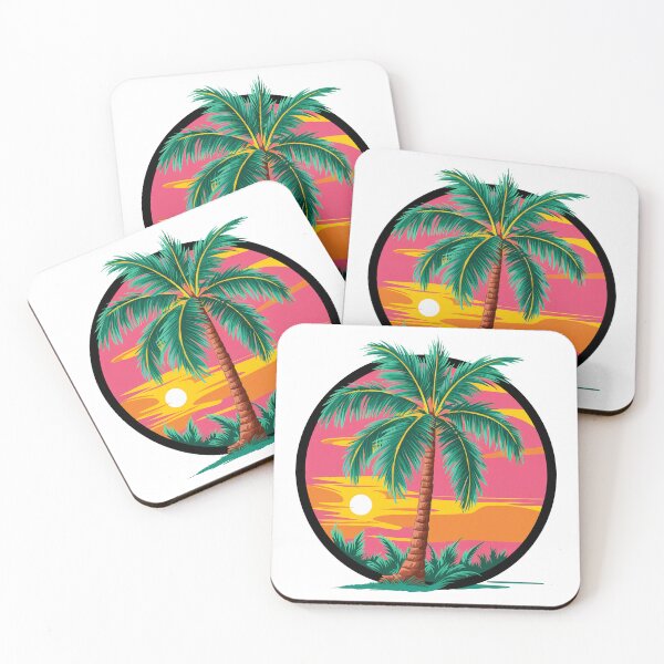 Item preview, Tropical Palm At Sunset - Holiday Motif designed and sold by MrERNST.