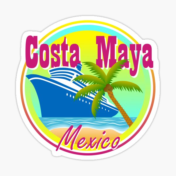 Item preview, Costa Maya Beach Cruise Ship, Mexico Sunset Summer Vibes designed and sold by ArtNoveltee.