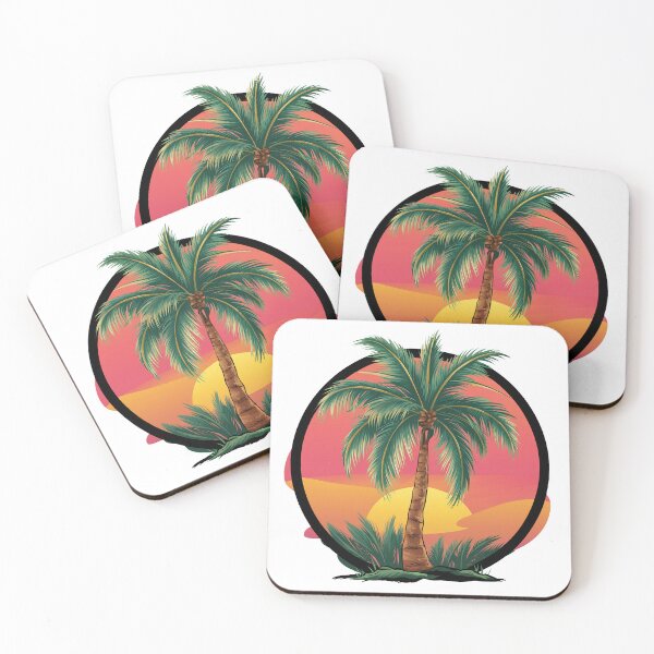 Item preview, Tropical Palm At Sunset - Holiday Motif designed and sold by MrERNST.