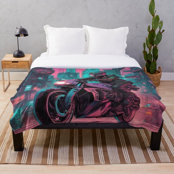 Item preview, Heading to the Future: Neon Motorcycle in the City of Dreams designed and sold by butikoshop.
