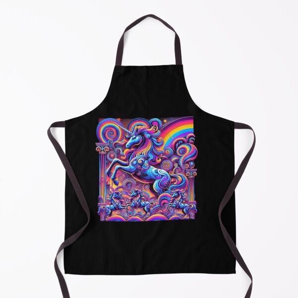 Item preview, High-Level Psychedelic Unicorns in Cosmic Swirls designed and sold by Noussairox.