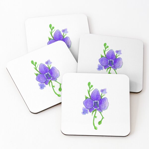 Item preview, Blue-Purple Orchid in Watercolor designed and sold by Eve-eva.