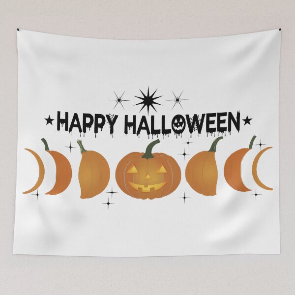 Item preview, Happy Halloween-Moon and Stars designed and sold by createlovefab.