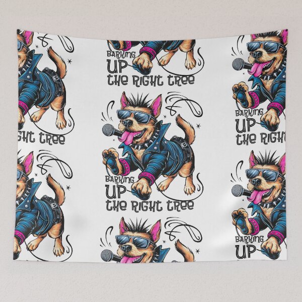 Item preview, Barking-up the Right Tree: Punk Rock Dog Design for Dog Lovers designed and sold by asprse.